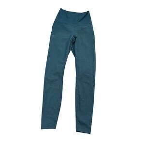 EUC Yogalicious LUX teal leggings fitted sz XS for yoga Activewear